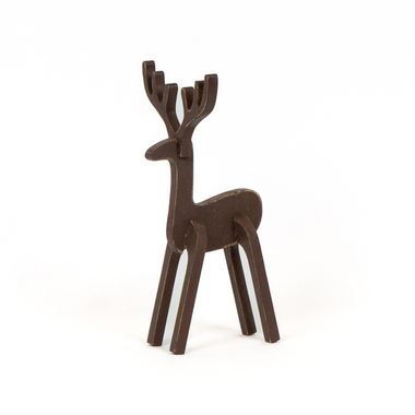 Click here to see Adams&Co 71100 71100 4x10x4.25 wood cutout (REINDEER) brown Winter Wishes Collection