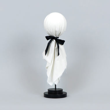 Click here to see Adams&Co 55274 55274 6x14x4 wood shape on stand (GHOST) white, black Haunted Mansion Collection