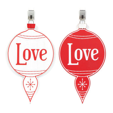 Click here to see Adams&Co 75531 75531 6x10x.5 wood ornament (LOVE) white, red Mid Century Collection