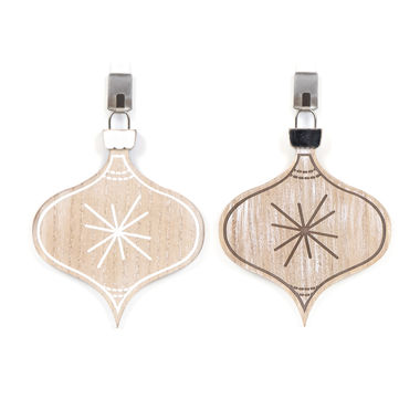 Click here to see Adams&Co 75526 75526 3x4x.5 wood ornament (LAMP STAR) multicolor Mid Century Collection