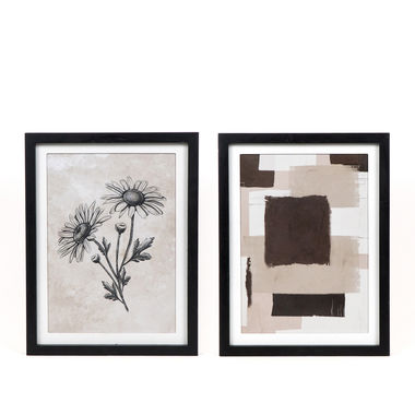 Click here to see Adams&Co 11773 11773 17x13x1.15 reversible wood frame sign (FLOWER) multicolor Fika Collection