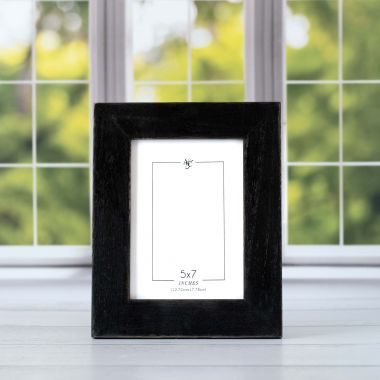 Click here to see Adams&Co 11805 11805 8x10x.75 wood photo frame (SOLID) black (5x7)