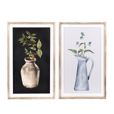 Click here to see Adams&Co 11859 11859 20x32x1.5 reversible wood frame sign (FLOWER) multicolor Flora & Fauna Collection