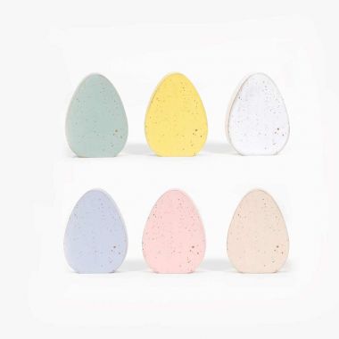 Click here to see Adams&Co 35006 35006 3x4x1 reversible chunky wood shape set of six (ROBIN EGGS) multicolor Cottontail Collection