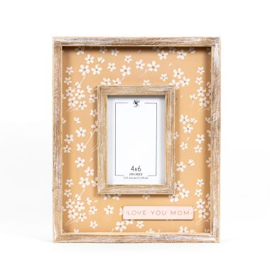 Click here to see Adams&Co 11888 11888 10x13x1.5 wood photo frame (LOVE MOM) multicolor (4x6) Mother's Day Collection
