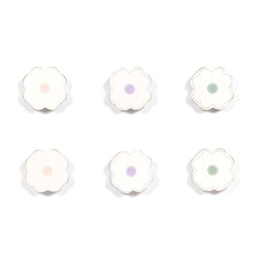 Click here to see Adams&Co 30302 30302 2x2x.5 wood shapes set of six (FLOWERS) multicolor Cottontail Collection