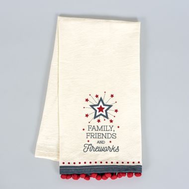 Click here to see Adams&Co 45173 45173 15x24 dish towel (FIREWORKS) multicolor  Peaches, Cream & The American Dream Collection
