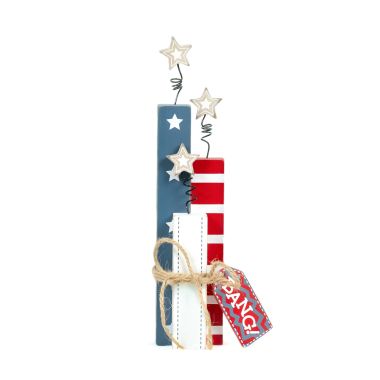 Click here to see Adams&Co 45171 45171 2x9x2 chunky wood shapes (FIREWORKS) multicolor Peaches, Cream & The American Dream Collection