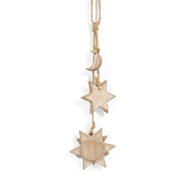 Click here to see Adams&Co 11898 11898 3x11x1 wood dangles (SUN) natural  Dangles Collection