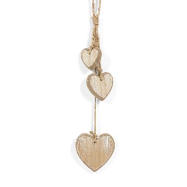 Click here to see Adams&Co 11896 11896 3x10x1 wood dangles (HEART) natural  Dangles Collection