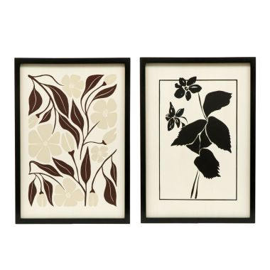 Click here to see Adams&Co 11921 11921 17x24x1.5 reversible wood framed sign (FLOWERS) multicolor  Ukiyo Collection
