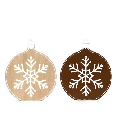 Click here to see Adams&Co 75557 75557 8x10x1 reversible chunky wood shape (ORNAMENT) multicolor Home For The Holidays Collection