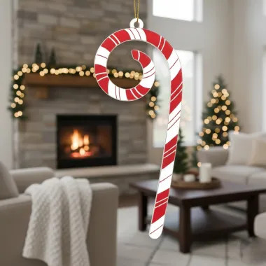 Click here to see Adams&Co 71296 71296 3x8x.5 wood candy cane, red, white Candy Cane Lane Collection Candy Cane Lane Collection