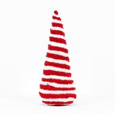 Click here to see Adams&Co 71291 71291 4x12x4 yarn tree, red, white  Candy Cane Lane Collection
