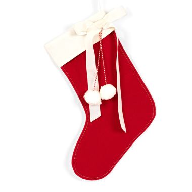 Click here to see Adams&Co 71245 71245 12x18 canvas stocking (STOCKING) red, white Candy Cane Lane Collection