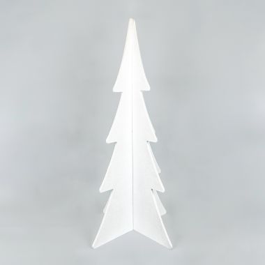 Click here to see Adams&Co 71261 71261 24x46x24 wood cutout tree (CHRISTMAS) white Checking It Twice Collection