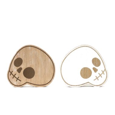 Click here to see Adams&Co 55294 55294 6x6x1 reversible chunky wood shape (SKULL) multicolor Bad To The Bone Collection