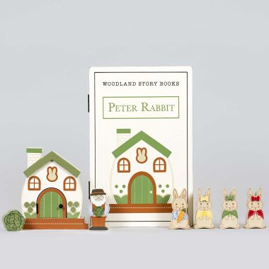 Click here to see Adams&Co 11965 11965 8x12x2.5 wood storybook 8 pc (PETER) multicolor  Woodland Story Books Collection