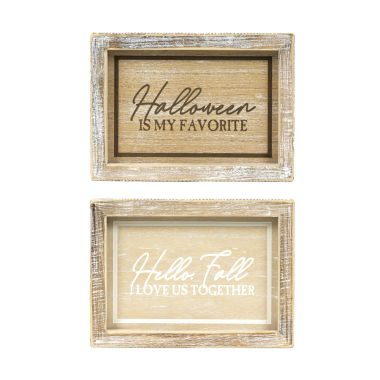 Click here to see Adams&Co 55286 55286 7x5x1.5 reversible wood frame sign (FAVORITE/LOVE) multicolor  Bad to the Bone collection