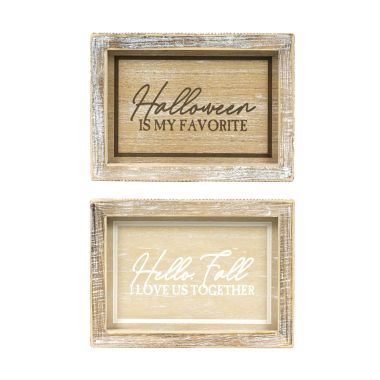 Click here to see Adams&Co 55286 55286 7x5x1.5 reversible wood frame sign (FAVORITE/LOVE) multicolor Bad To The Bone Collection