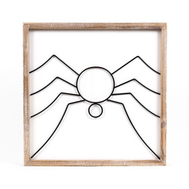 Click here to see Adams&Co 50493 50493 14x14x1.5 wood frame sign (SPIDER) white, black  Adams Family Collection