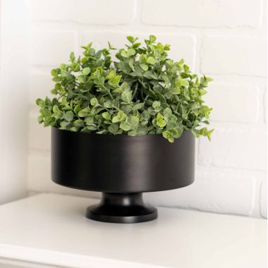 Click here to see Adams&Co 11977 11977 8x5x8 iron fruit bowl, black  Sundara Collection