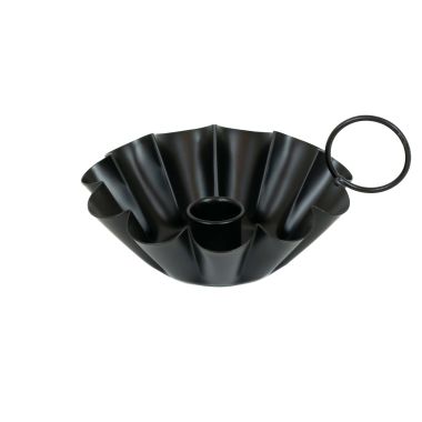 Click here to see Adams&Co 11988 11988 6x3x5 iron sampat candle holder, black  Sundara Collection