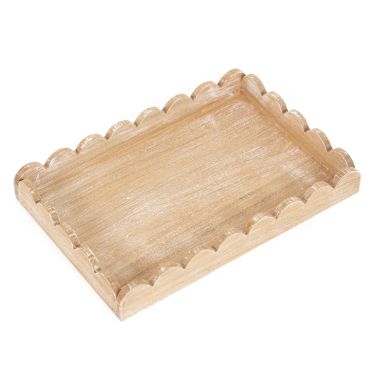 Click here to see Adams&Co 12071 12071 13x9x2 wicker scallop tray, natural  Scallop Collection