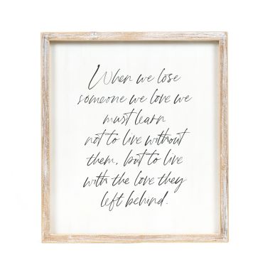 Click here to see Adams&Co 12080 12080 12x14x1.5 wood frame sign (LEARN) white, black  Remember When Collection
