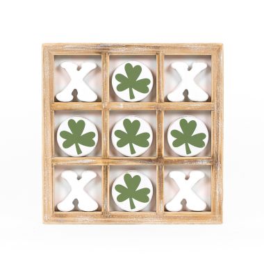 Click here to see Adams&Co 20156 20156 9x.75x9 wood tic tac toe (CLOVER/HEART) multicolor  Lucky In Love Vol. 3