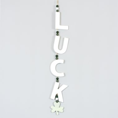 Click here to see Adams&Co 20155 20155 3x25x.25 wood garland (LUCK) multicolor  Lucky In Love Vol. 3