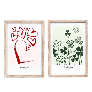 Click here to see Adams&Co 20149 20149 13x19x1.5 reversible wood frame sign (ADORE/LUCKY) multicolor  Lucky In Love Vol. 3