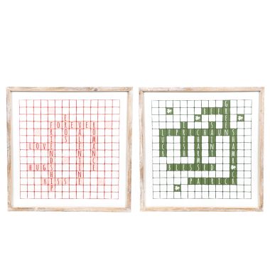 Click here to see Adams&Co 20146 20146 14x14x1.5 reversible wood frame scrabble sign (LOVE/LUCK) multicolor  Lucky In Love Vol. 3