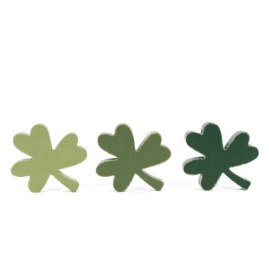 Click here to see Adams&Co 20138 20138 4x4x1 wood cutouts s/3 (CLOVERS) multicolor  Lucky In Love Vol. 3