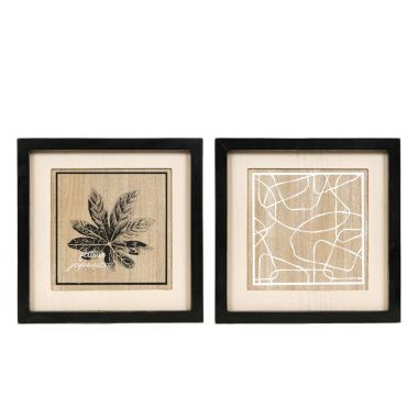 Click here to see Adams&Co 15834 15834 12x12x1.5 reversible wood frame sign (FATRIA/SHAPES) multicolor  NEUTRAL MOD COLLECTION