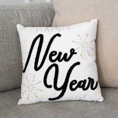 Click here to see Adams&Co 12408 12408 12x13x4 reversible pillow (NEW YEAR) multicolor