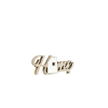 Click here to see Adams&Co 12610 12610 9x4x1 wood cutout (HOME) natural, white  Scripty Sign Collection