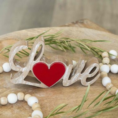 Click here to see Adams&Co 20169 20169 7x4x1 wood cutout (LOVE) natural, red  Lucky In Love Vol. 3