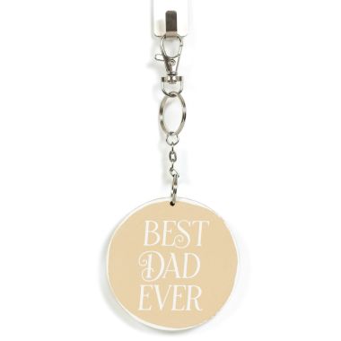 Click here to see Adams&Co 12628 12628 3x3x.5 reversible wood keychain (BEST DAD EVER) natural, white  Mother's Day Collection