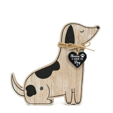 Click here to see Adams&Co 15857 15857 8x7x1.5 chunky wood shape (DOG) multicolor  Fur Babies Collection