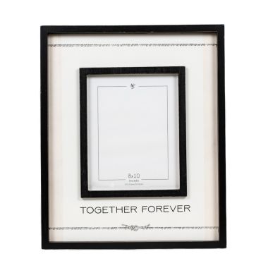Click here to see Adams&Co 15883 15883 15x18x1.75 wood photo frame (TOGETHER) wh/bk (8x10)
