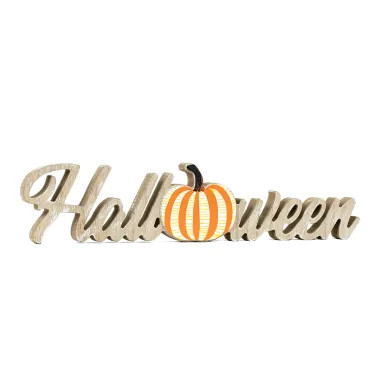 Click here to see Adams&Co 50526 50526 16x4x1 wood cutout (HALLOWEEN) multicolor  Scripty