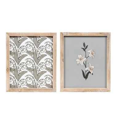 Click here to see Adams&Co 12661 12661 11x13x1.5 reversible wood frame sign (LILY) multicolor
