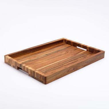 Click here to see Adams&Co 12681 12681 20x14x1.75 teak tray (FORTALEZA) brown  Teak Wood Collection