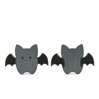 Click here to see Adams&Co 50535 50535 7x5x1 chunky wood shape (BAT) multicolor  Spookable Collection