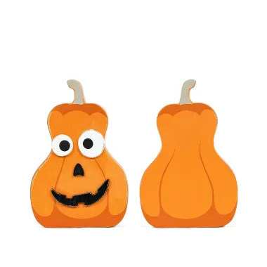 Click here to see Adams&Co 50541 50541 4x6x1.15 wood chunky shape (PUMPKIN) multicolor  Pumpkins & Sweets Col.