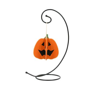 Click here to see Adams&Co 15912 15912 5x8x5 3D wood ornament (PUMPKIN) multicolor  ALL YEAR ROUND