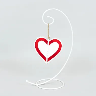 Click here to see Adams&Co 15904 15904 5x8x5 3D wood ornament (HEART) multicolor  ALL YEAR ROUND