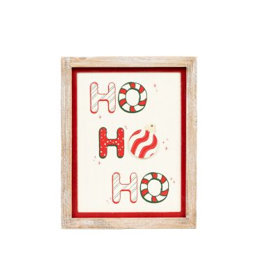 Click here to see Adams&Co 71345 71345 11x13x1.5 reversible wood frame sign (HOHOHO/SNOW) multicolor  Tis the Season Collection