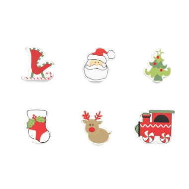 Click here to see Adams&Co 71410 71410 2x2x.25 wood shapes (CHRISTMAS) multicolor  Santa Express Collection